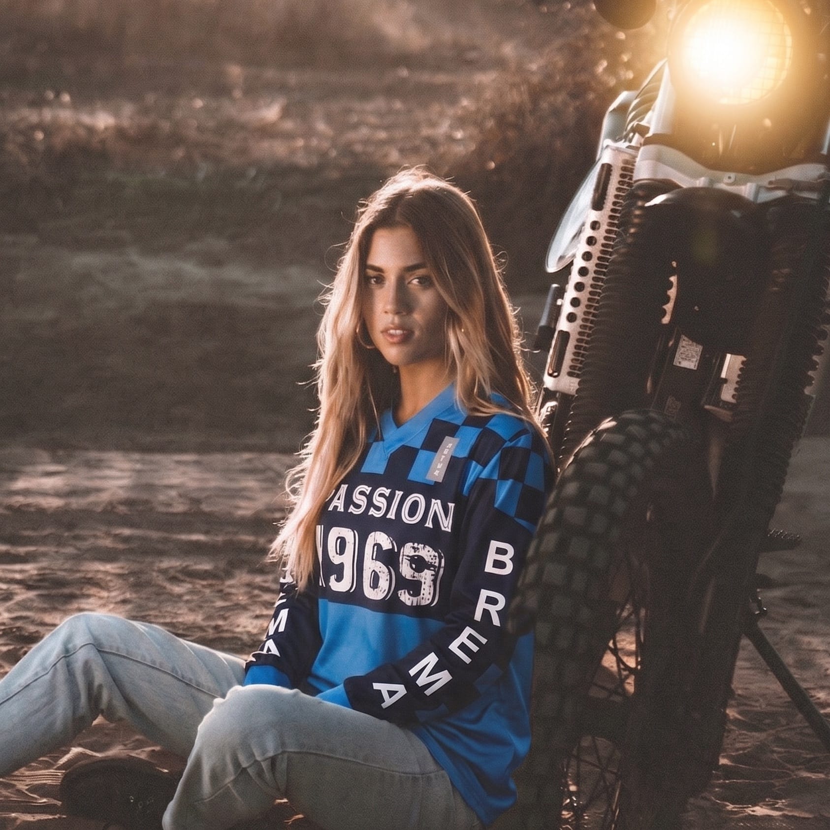 Scuderia Overshirt - Passion Sky Blue/Navy - Image 4