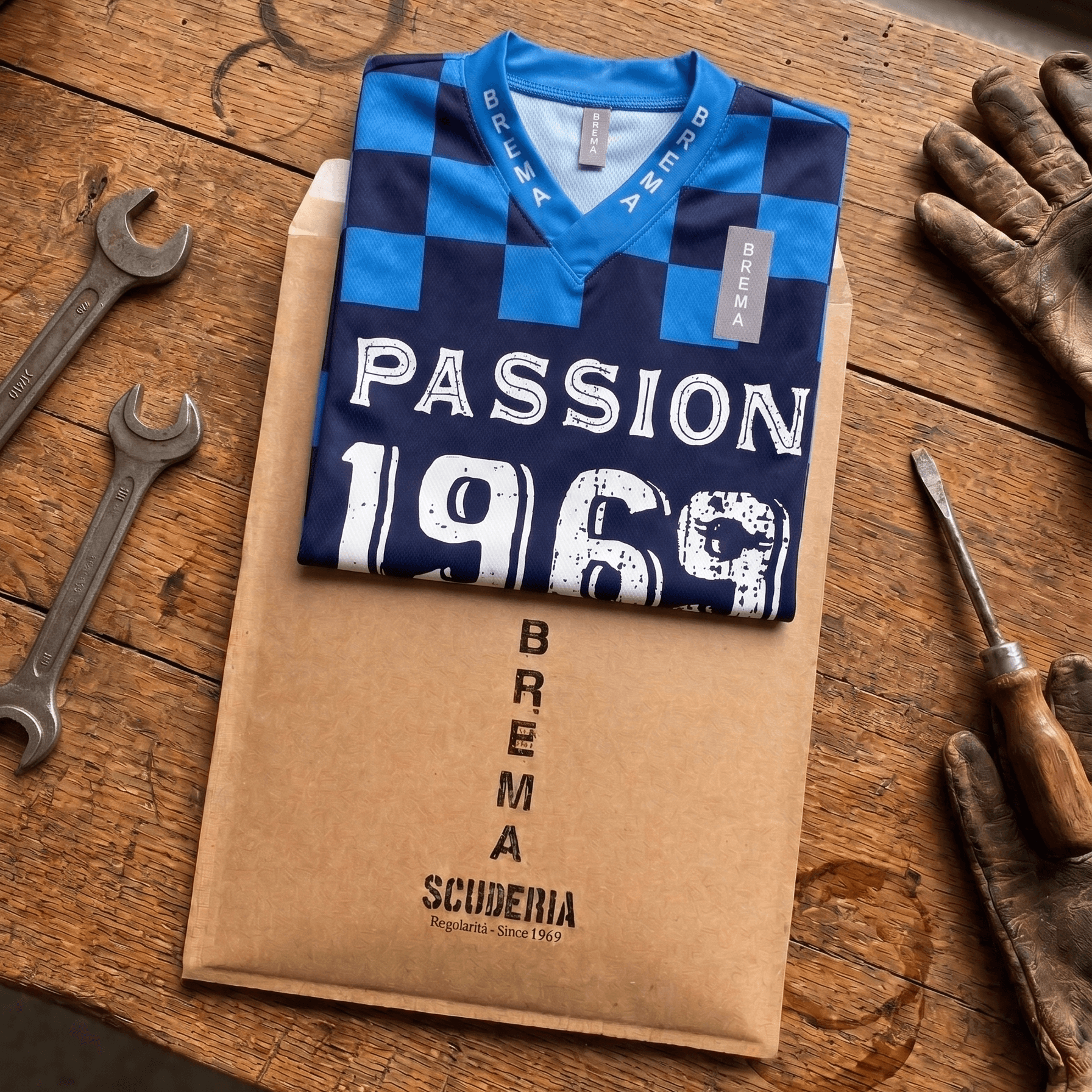Scuderia Overshirt - Passion Sky Blue/Navy - Image 5